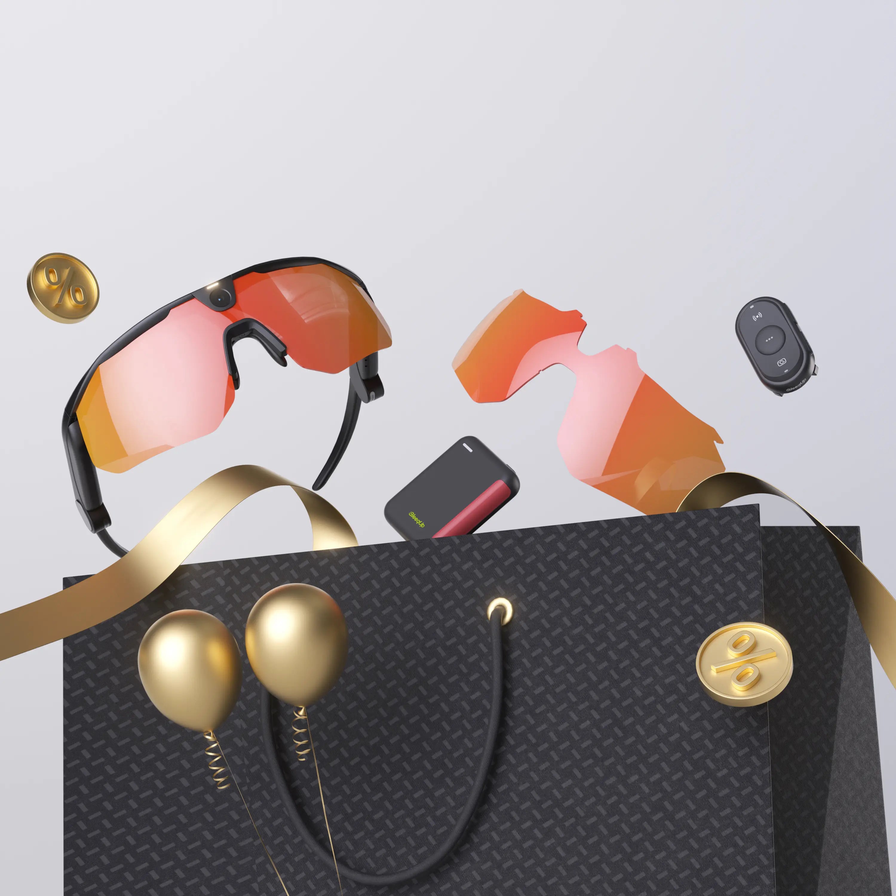 BleeqUp Ranger AI Sports Camera Glasses – Ultimate Bundle