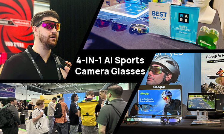 BleeqUp Introduces 4-in-1 AI Sports Camera Glasses at IFA 2025