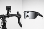 Side by side comparison of a bike camera mount and camera glasses