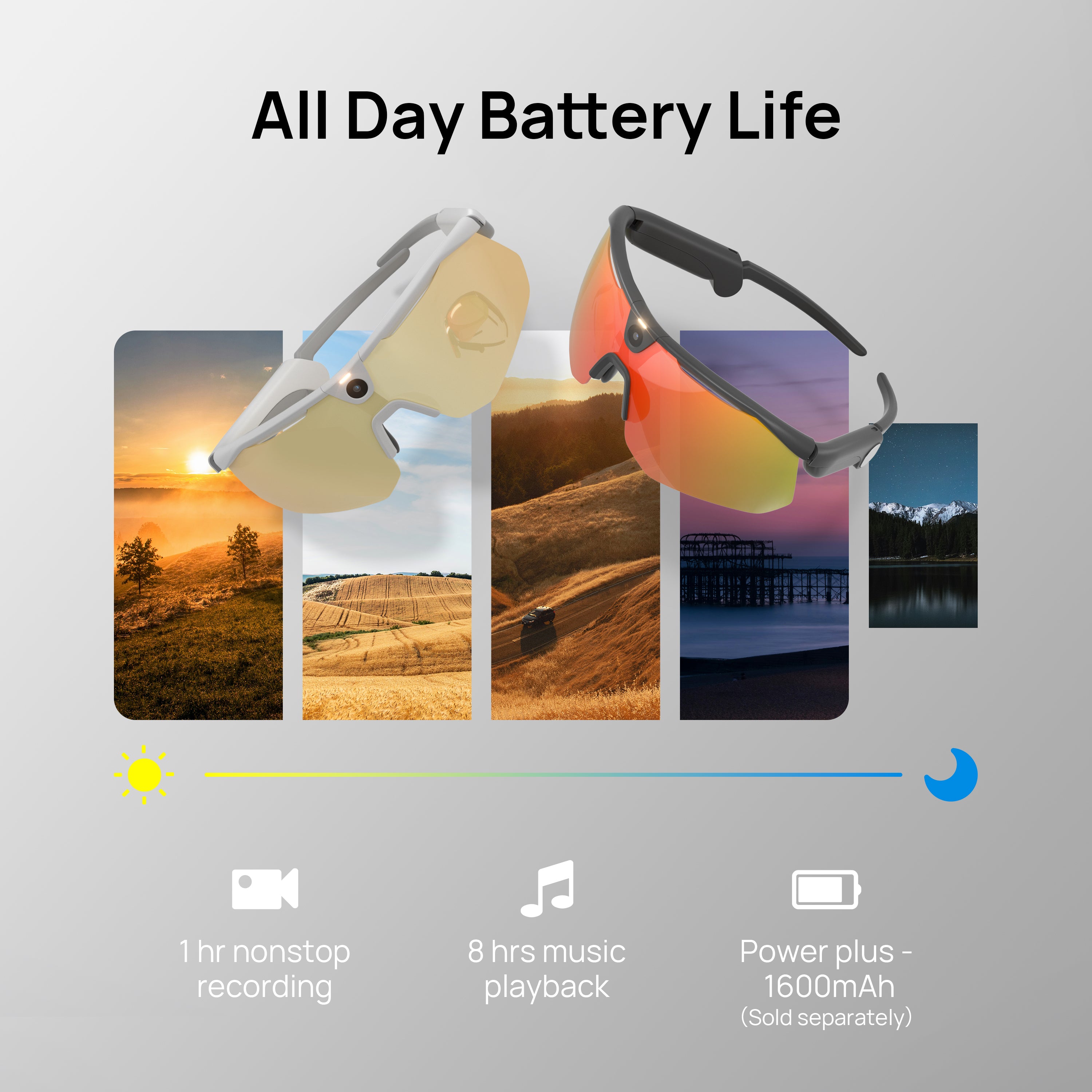 BleeqUp Ranger AI Sports Camera Glasses With Pro-Grade Sports Goggles