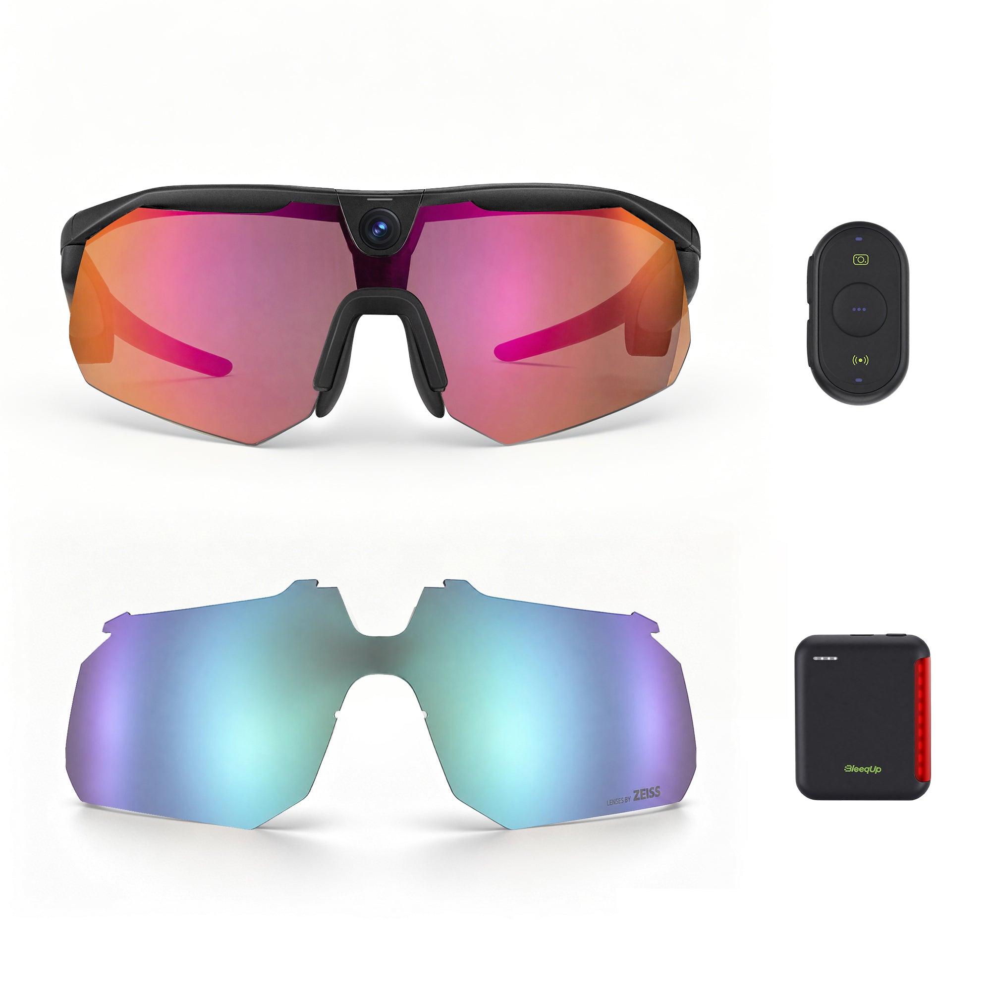 BleeqUp Ranger AI Sports Camera Glasses – Ultimate Bundle