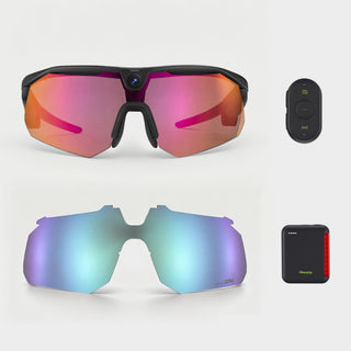 BleeqUp Ranger bundle with camera glasses, blue lens, Power Plus battery and Bluetooth controller