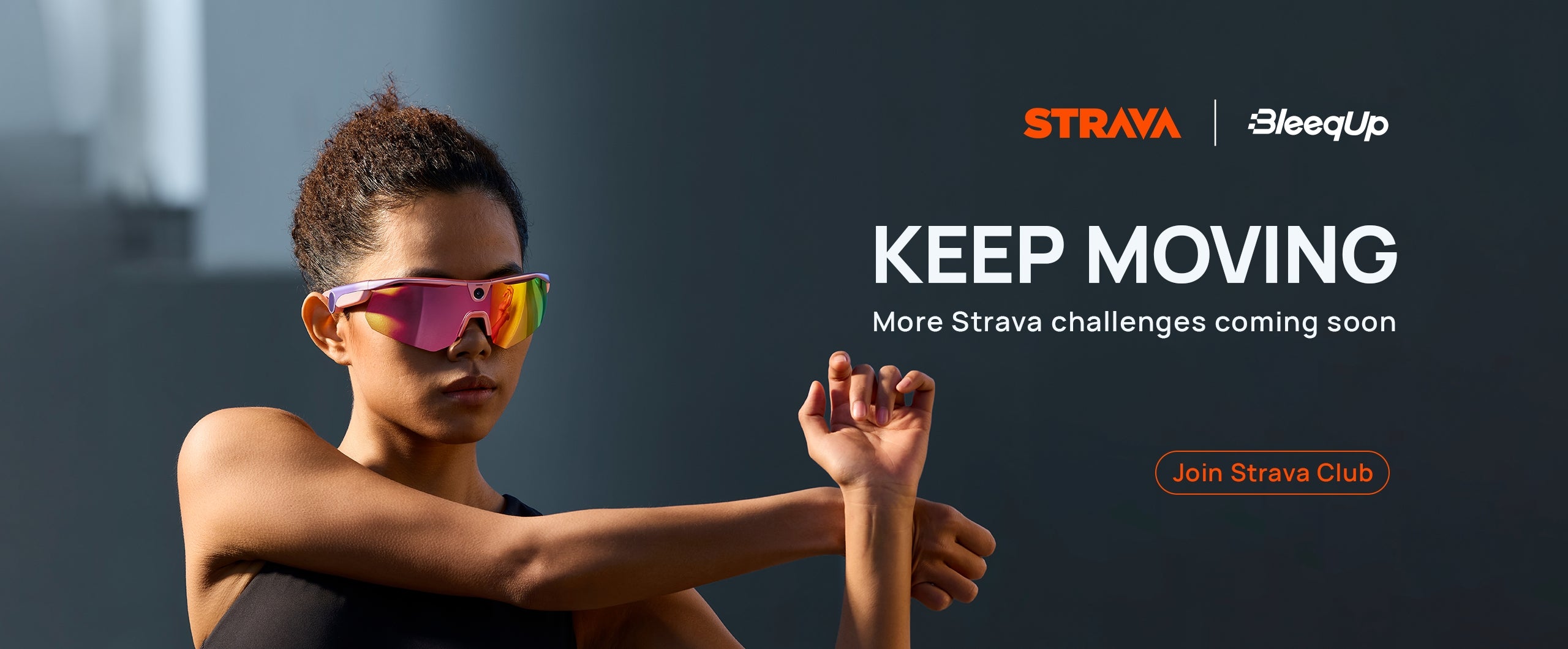 Banner Câu lạc bộ Strava BLEEQUP — tham gia cộng đồng đạp xe BLEEQUP trên Strava