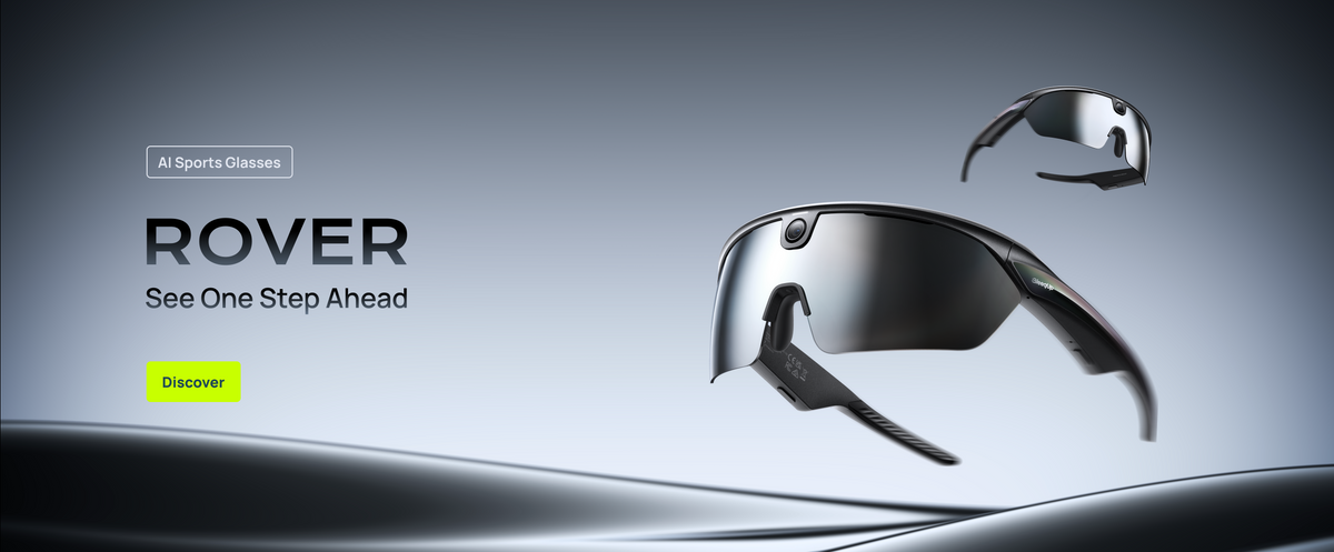 BleeqUp Rover AI sports glasses product banner
