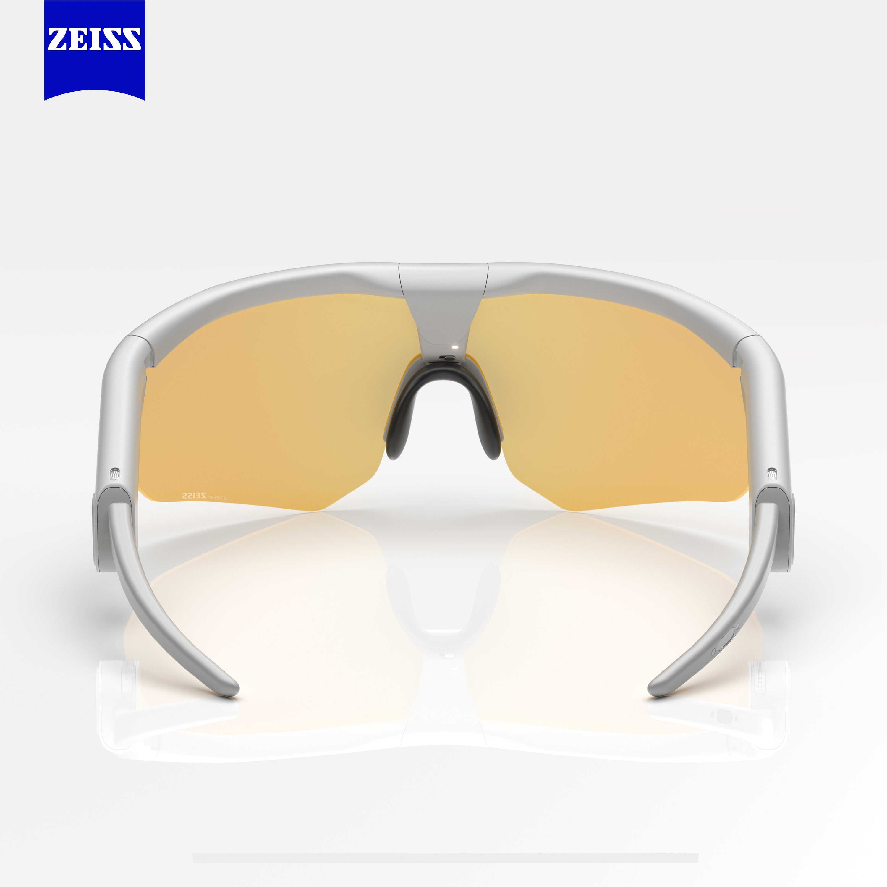 BleeqUp Ranger AI Sports Camera Glasses (White Frame) - Lenses by Zeiss