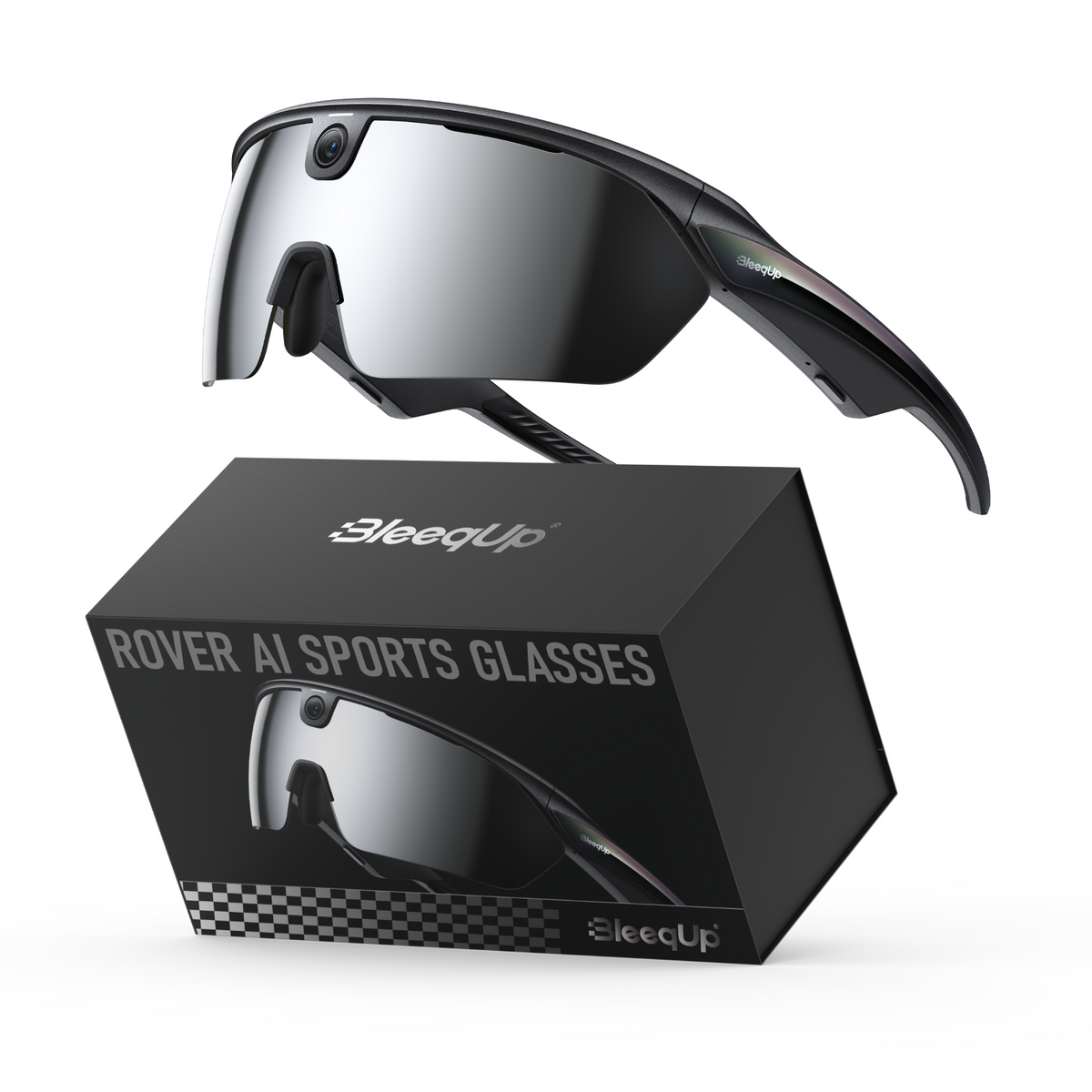 BleeqUp Rover AI Sports Glasses (Zeiss) Lenses - Black