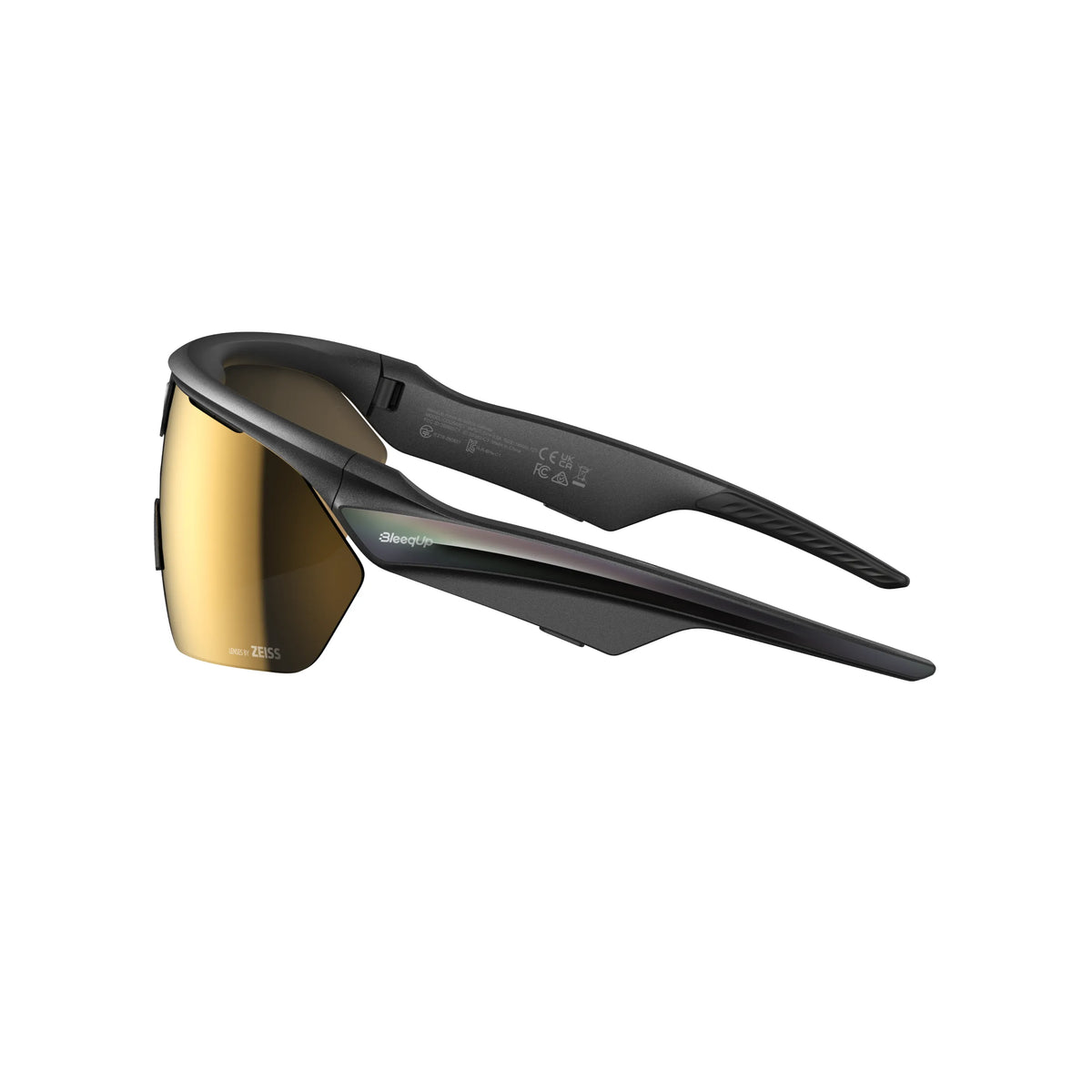 BleeqUp Rover AI Sports Glasses (Zeiss) Lenses - Black