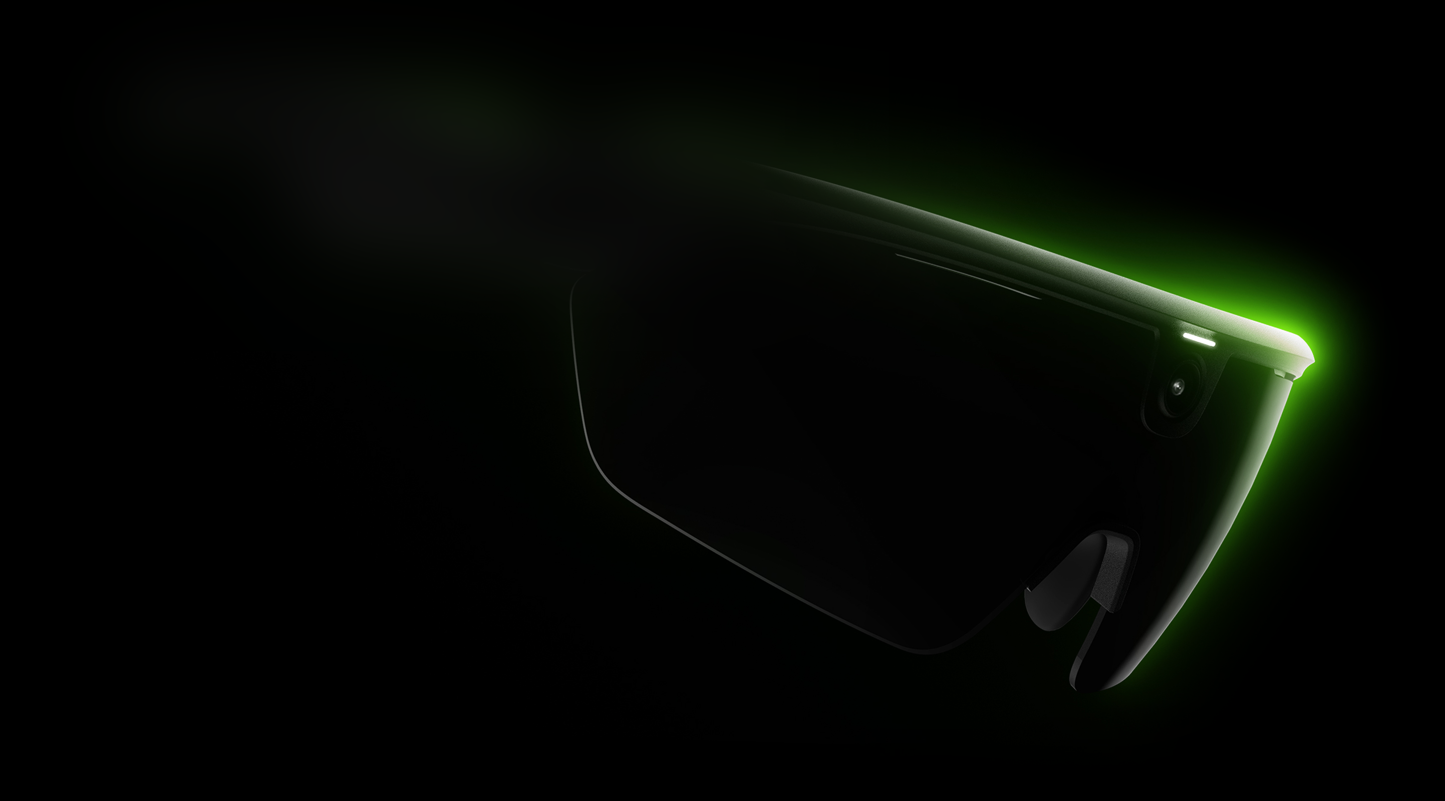 Side-angle fade teaser of the BleeqUp Rover sports glasses camera