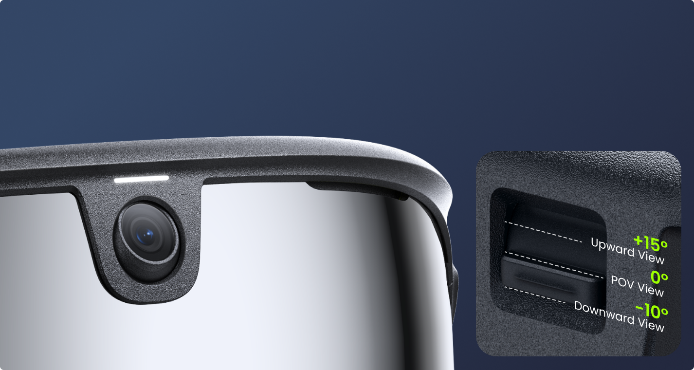 BleeqUp Rover three-level adjustable camera detail for sports recording angles